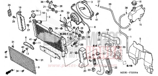 RADIATEUR GL1500C1 de 2001
